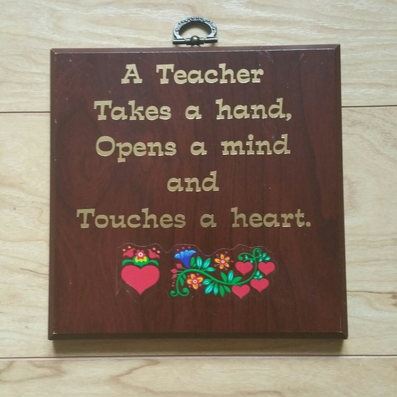 Teacher's decorative wall plaque - Picture 1 of 3
